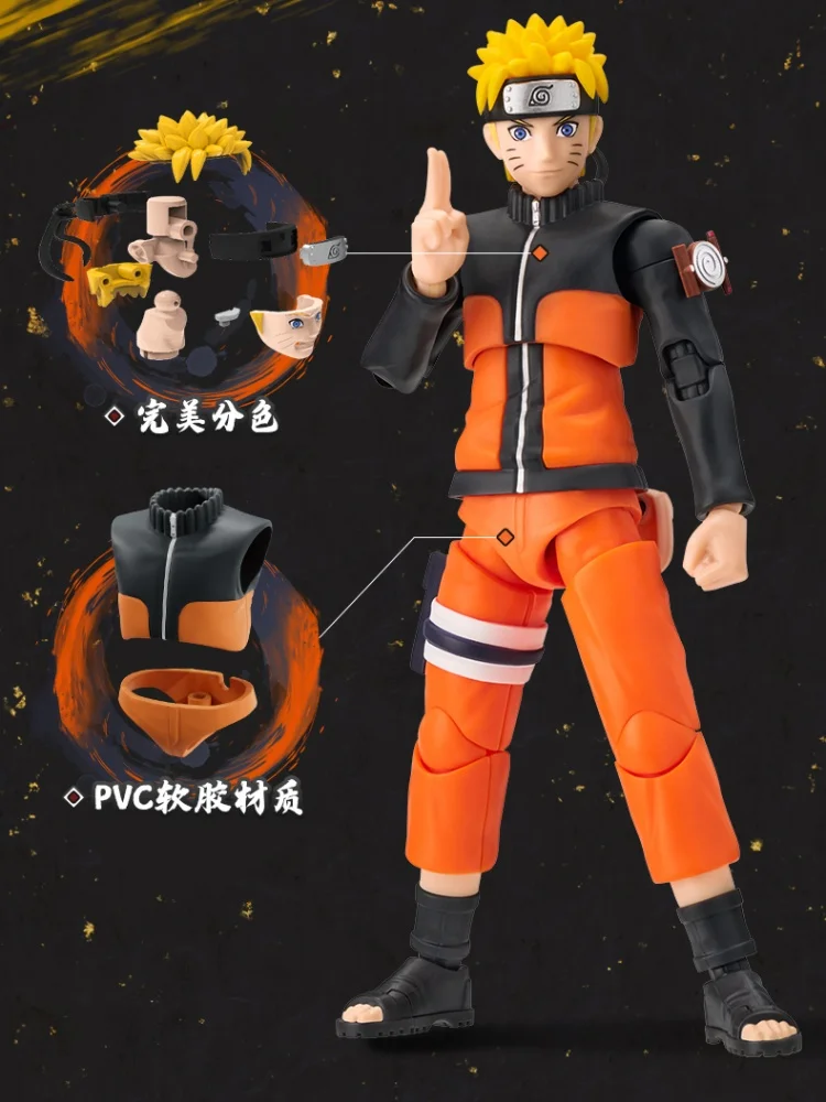 Blokees originali Naruto Shippūden Action Figures Uzumaki Naruto Modello di assemblaggio Giocattoli Uzumaki Boruto Anime Champion Class Gift