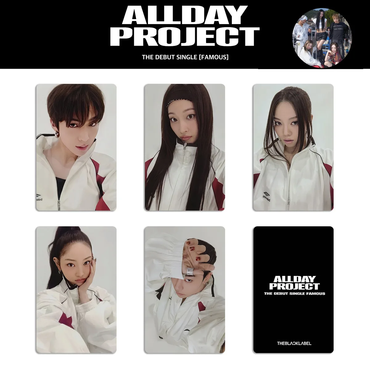 Kpop5Pcs/SET ALLDAY PROJECT LOMO بطاقة ألبوم المبتدأ الشهيرة Annie Tarzan Bailey Woochan Youngseo MS Ver بطاقة سيلفي المشجعين هدية