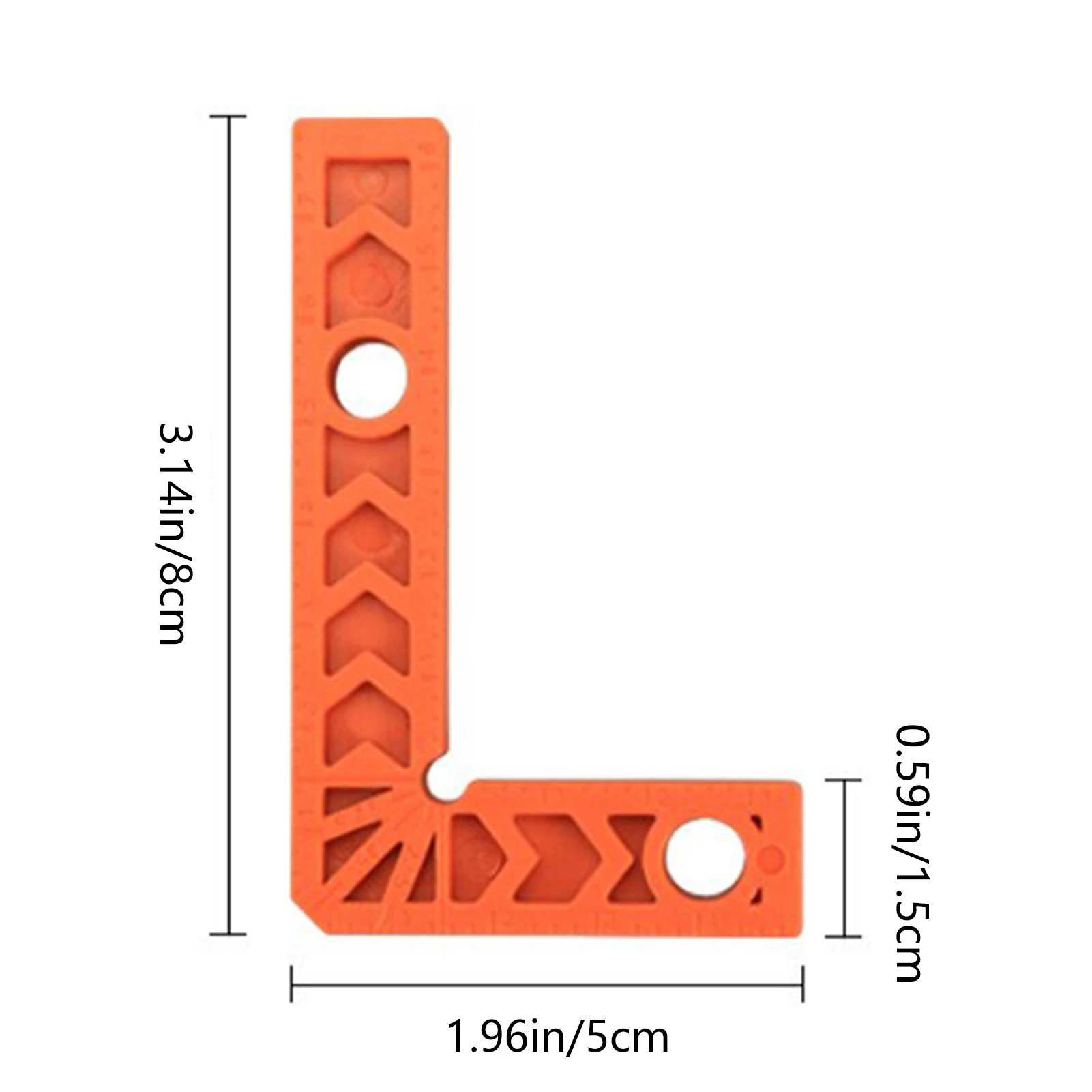 Outil de travail de calcul de pince à angle droit, règle à angle droit de type L pour armoires et boîtes, UD88