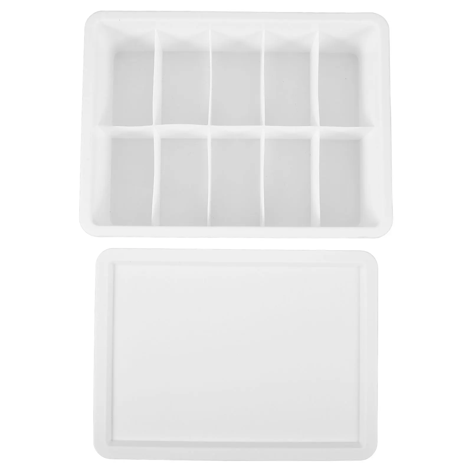 

Plastic Card Box Compact 10-Compartment Storage Box Dirt-Resistant Easy Clean For Game Cards Business Cards