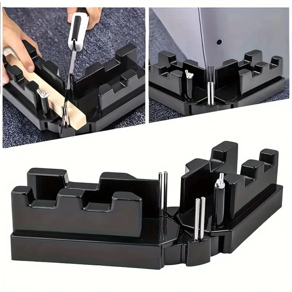 

Bevel Gauge and Mitre Box 2-in-1 Mitre Measuring Cutting Tool Measure Bevels and Miter Sawing Angle Cutting Tool For Baseboards