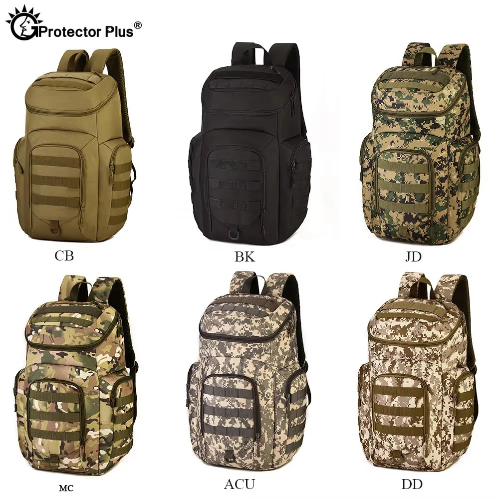 PROTECTOR PLUS Tactical Hunting Backpack 40L Men Waterproof MOLLE System 15 Inches Laptop Camping bag Outdoor Travel Rucksack