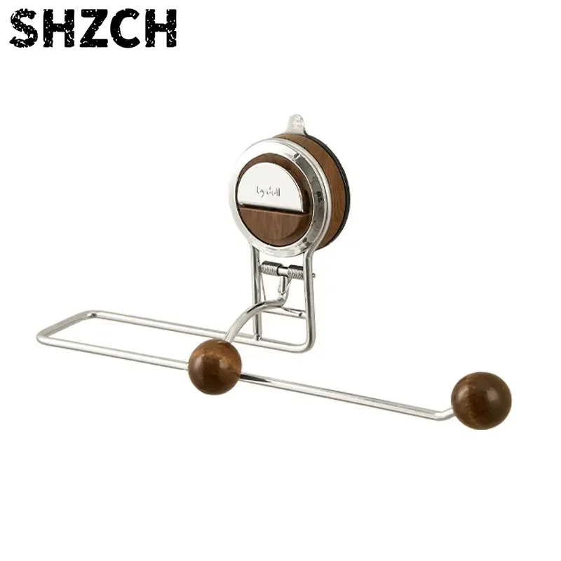 No Punching Suction Cup Kitchen Paper Holder Inverted Hanging Box Bathroom Tissue Holders Saving Space Load-bearing Rack