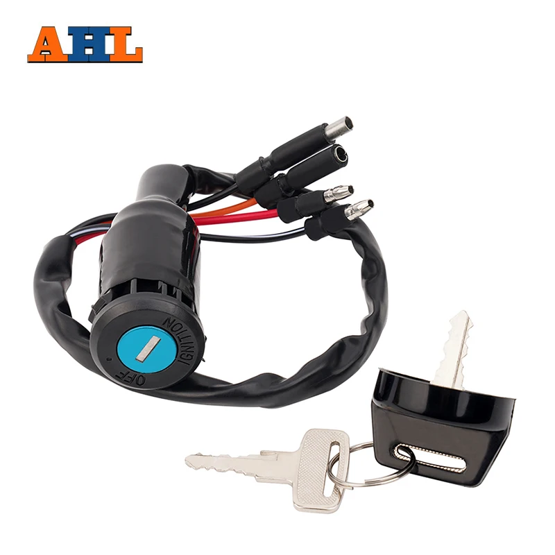 

AHL Motorcycle Electric Door Lock Lgnition Key Switch for Honda FourTrax 300 TRX300FW 4x4 TRX300 2x4 TRX FW 35191-HC4-670 1990