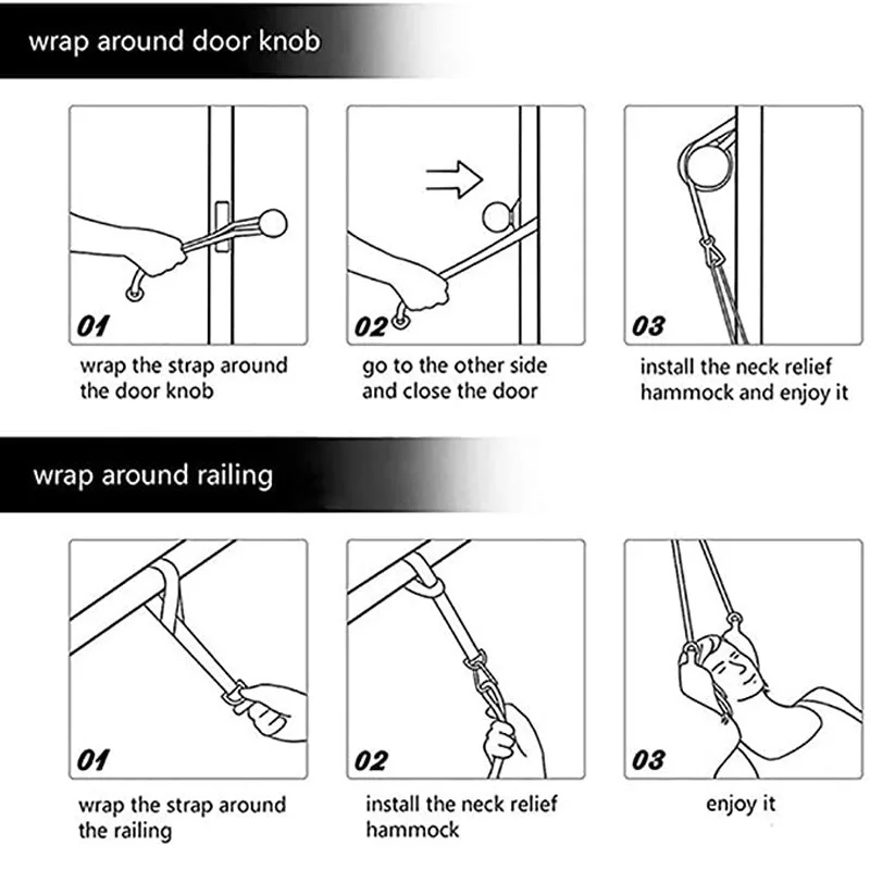 Hals Hängematten spanner beruhigende Müdigkeit hängendes Kissen Halswirbel säule hängen Seil Schutz ausrüstung