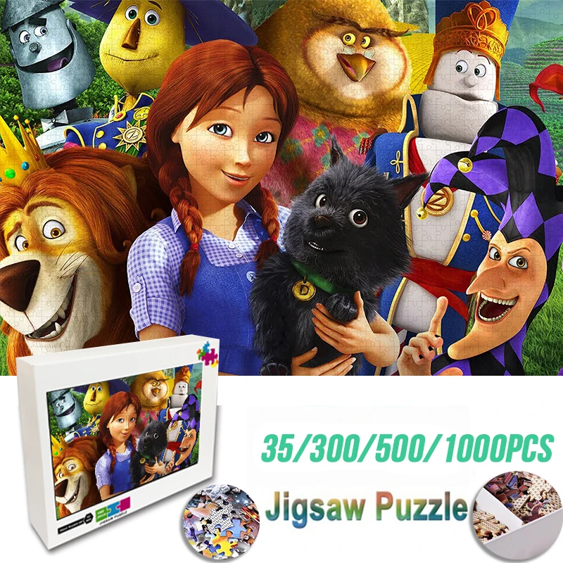 

Disney Anime The Wizard of Oz Puzzles Jigsaw Educational Intellectual Decompressing Diy Toys Home Decor Puzzles Kids Gifts