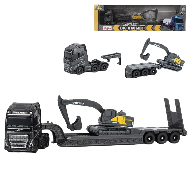 Maisto 1:64 Scania 770s Volvo Fh16 Heavy Transport Alloy Model Engineering Vehicle Collection Gift For Boys Collectors Gift Toy view 5