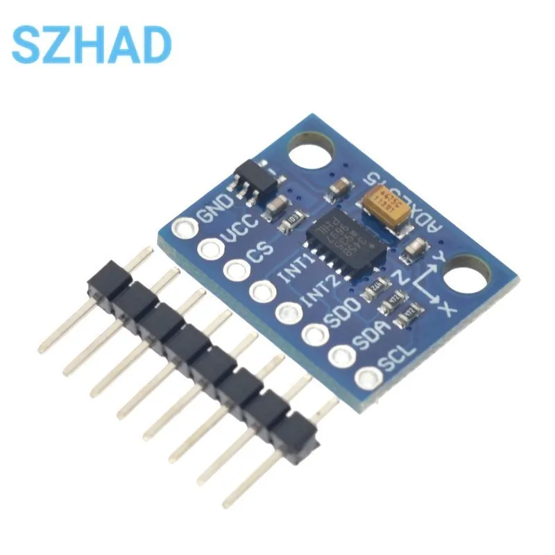 Y-291 ADXL345 3-Axis cyfrowy czujnik grawitacyjny moduł przyspieszenia IIC/SPI moduł transmitujący nachylenia czujnika do Arduino