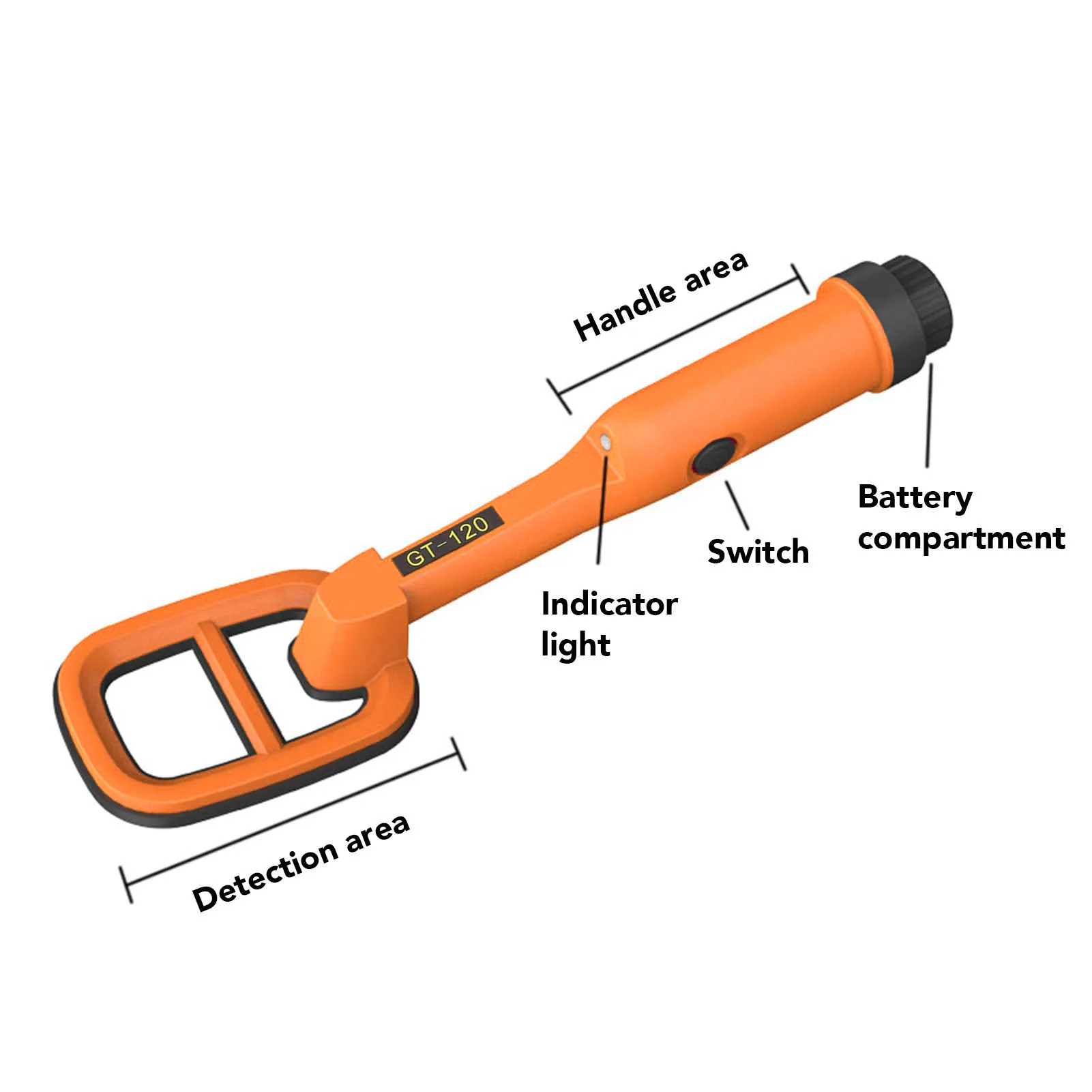 Handheld Underwater Metal Detector 9.84FT IP68 Water Proof Metal Scanner Locator Gold Finder with LED Light for Lake Seabed