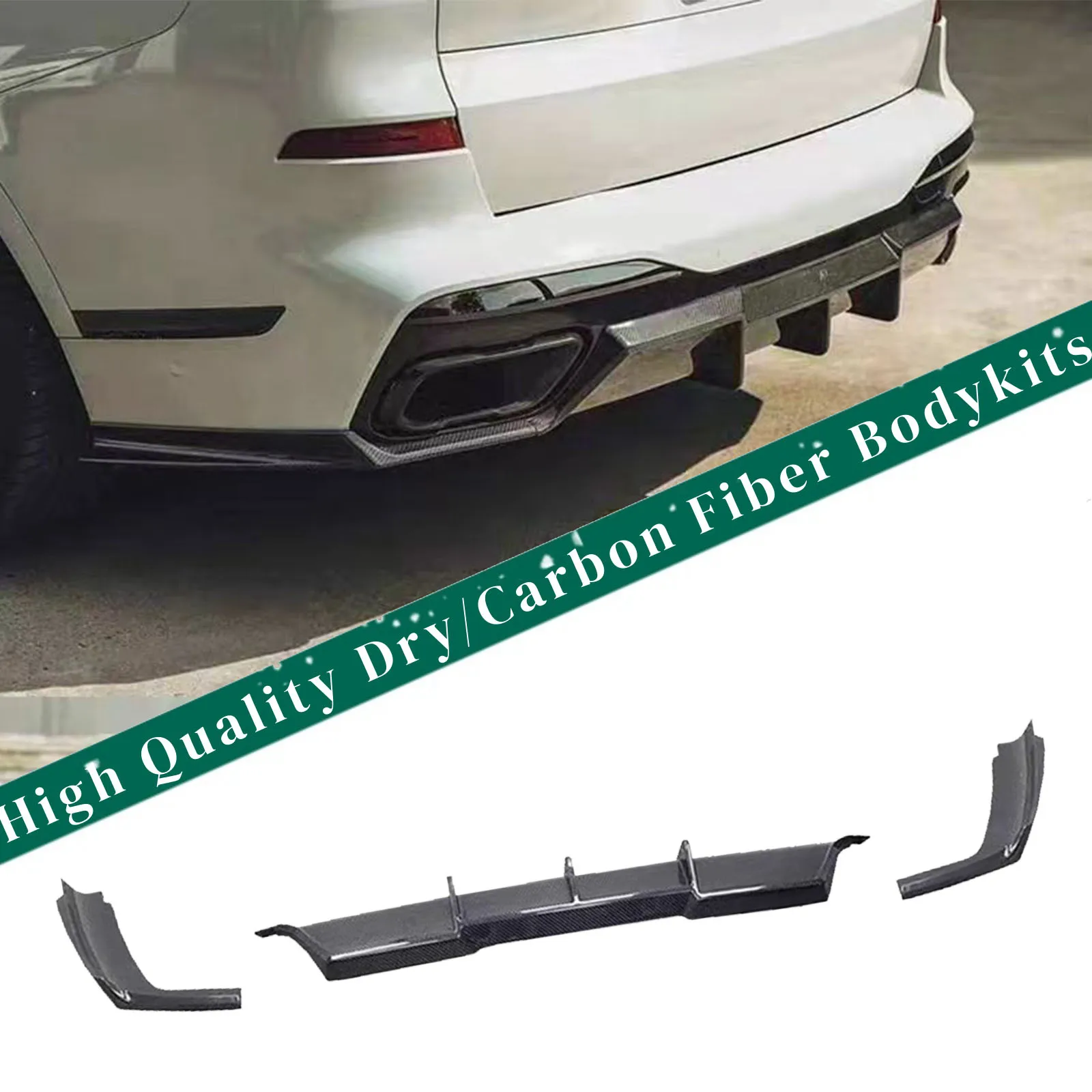 

For BMW G07 X7 G07 2019-2022 Rear Bumper Diffuser Lip Spoiler Body Modification Kit Automobile Accessory for Enhanced Aesthetic