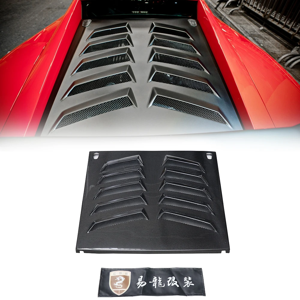 High Quality lp550 lp560 RZ Style Real Carbon Fiber Car Trunk Lid Hood for Lamborgini Gallardo Rear Engine Bonnet Cover Styling