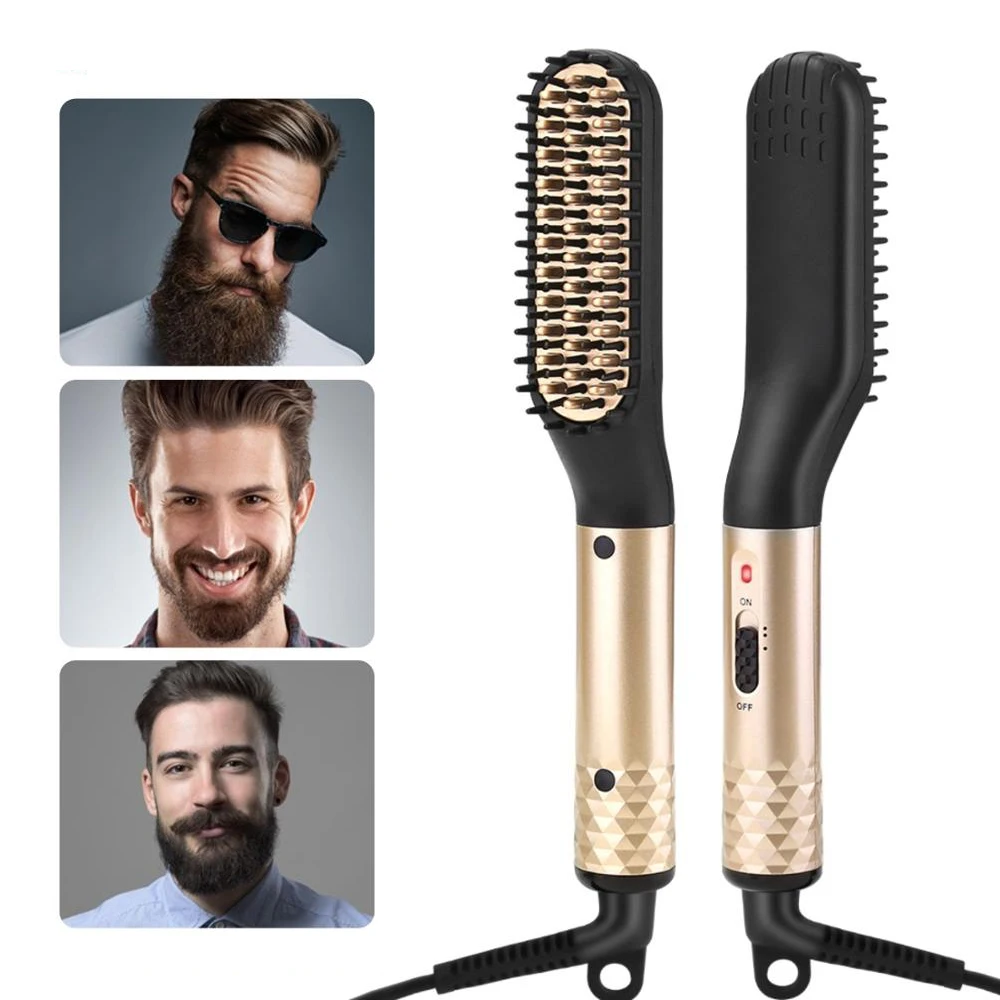 

Professional Hair Straightener Comb Brush Beard Hair Straightening Comb Multifunctional Hair Curler Fast Heating Styling Tools