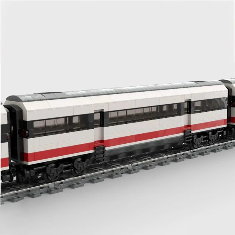 City Rail Germany High-Speed Passenger Train Building Block Locomotive Carriages Model Brick Toy Children Festival Gifts