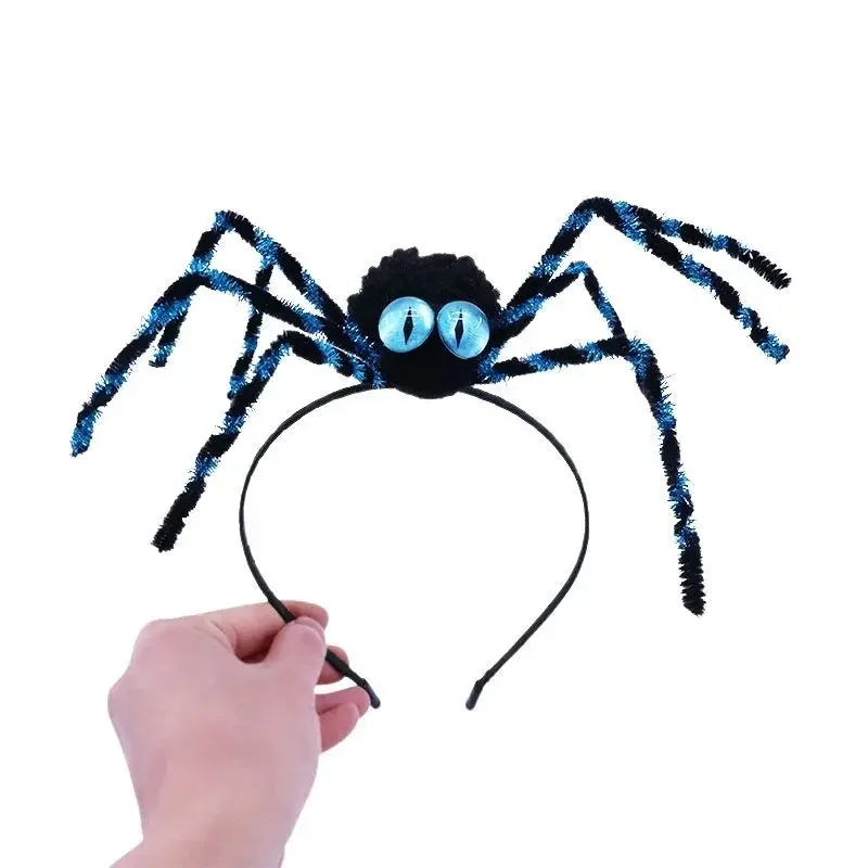 Halloween dress up supplies, spider headbands, children's adult hair accessories, funny creative headgear, horror party decorati