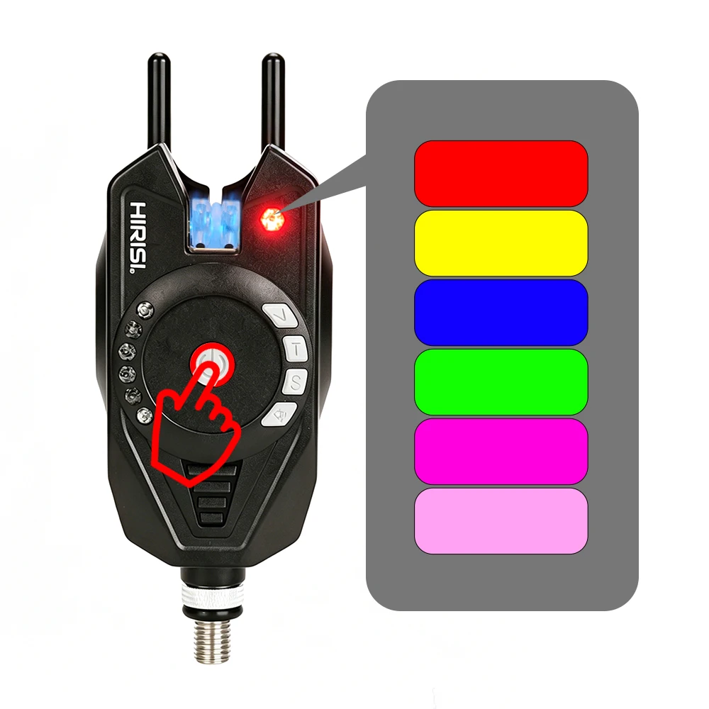 HIRISI SD11 3+1 Wireless Fishing Bite Alarm,150M Remote,Adjustable Vibration Mute LED Night Indicator Carp Fishing Accessories view 2