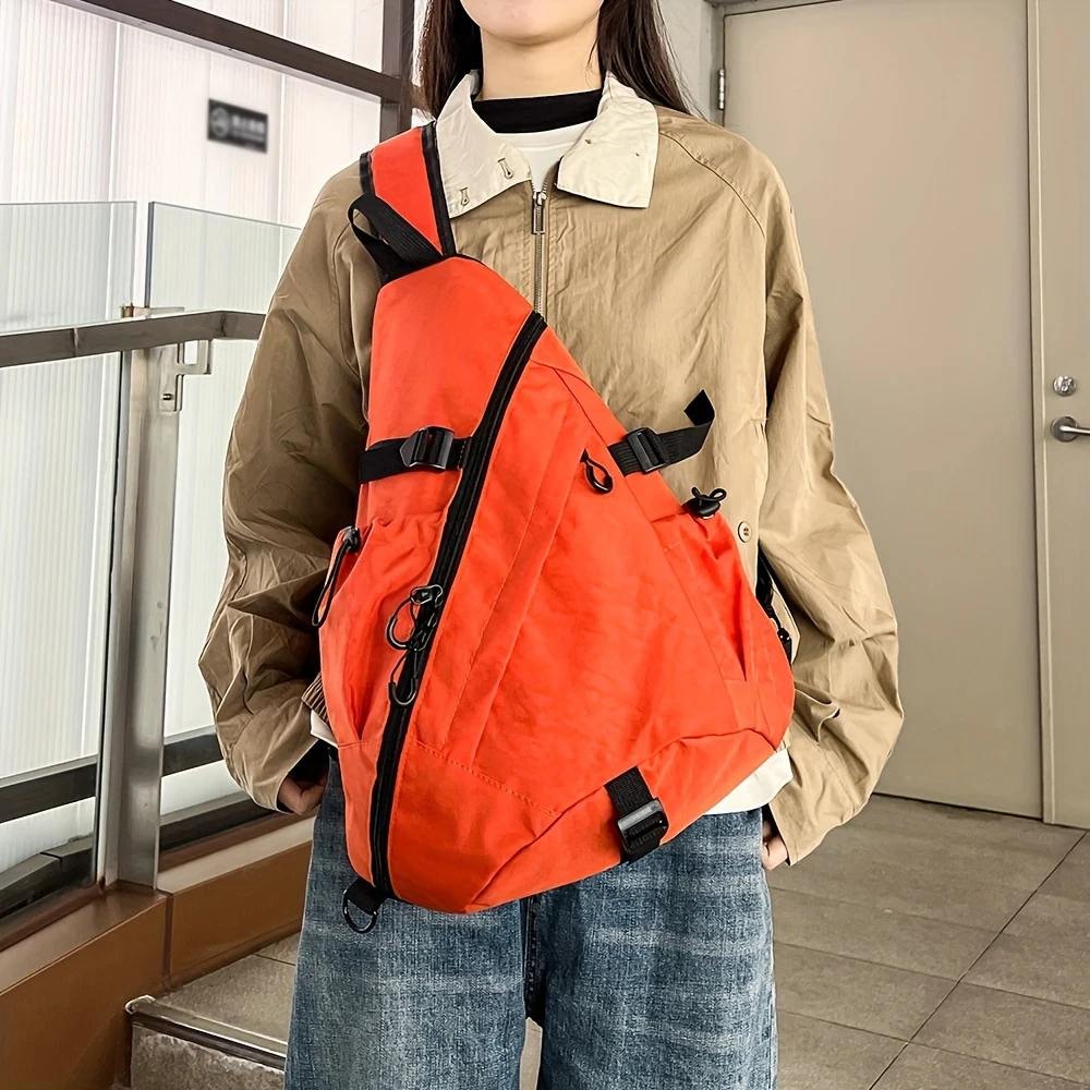 Brusttasche mit großem Fassungsvermögen, Sport-Umhängetasche, Fahrradtasche, Arbeitstasche, neue funktionelle und vielseitige Umhängetasche – Detail 6