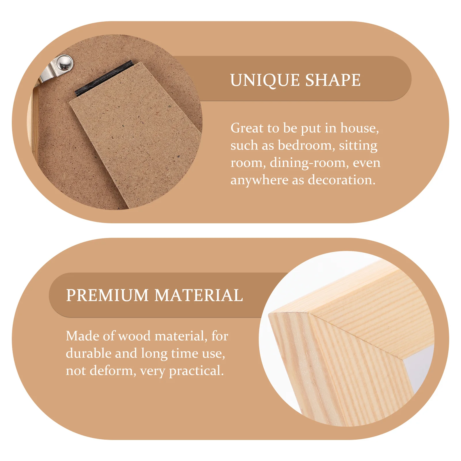 

6pcs Solid Photo Frame Set Photo Frame Ornament Simple Tabletop Picture Frames For Desk Wall Decor Wedding Home Decoration