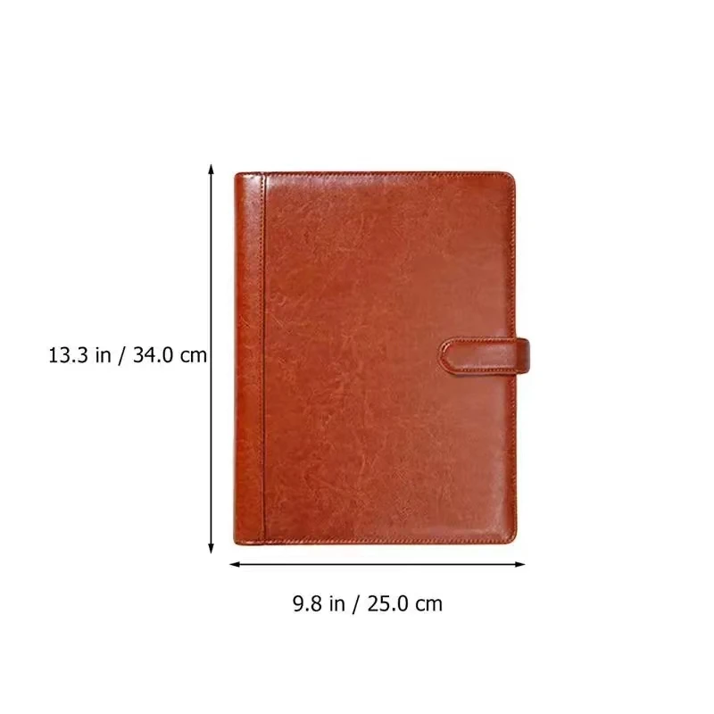 Raccoglitore per Notebook in pelle PU busta Budget in carta A4 cartella per documenti espandibile materiale per documenti Chic anello a fogli mobili