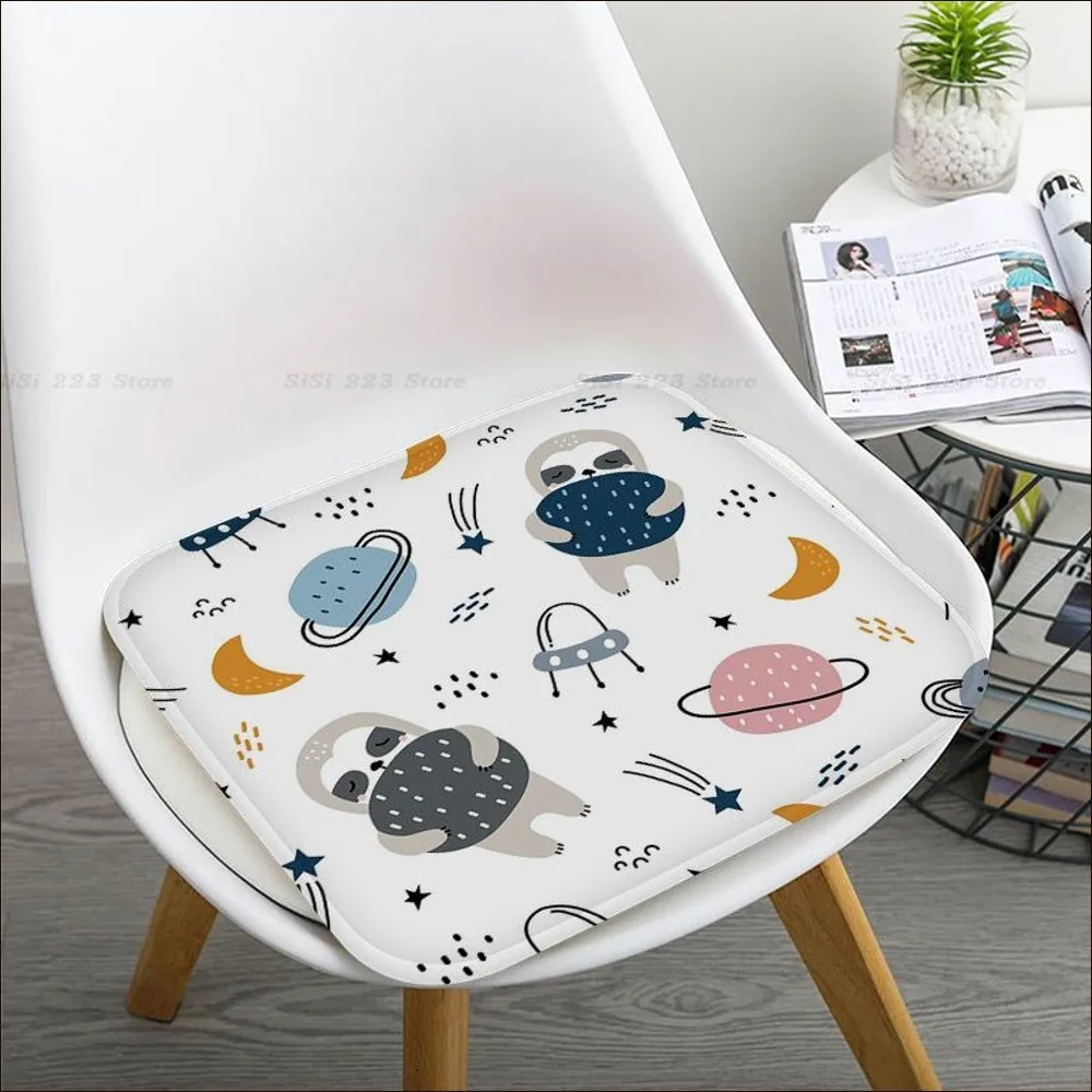 Space A-Animals P-Print Cushion Mat Simplicity Multi-Color Dining Chair Cushion Circular Decoration Seat For Office Desk Outdoor