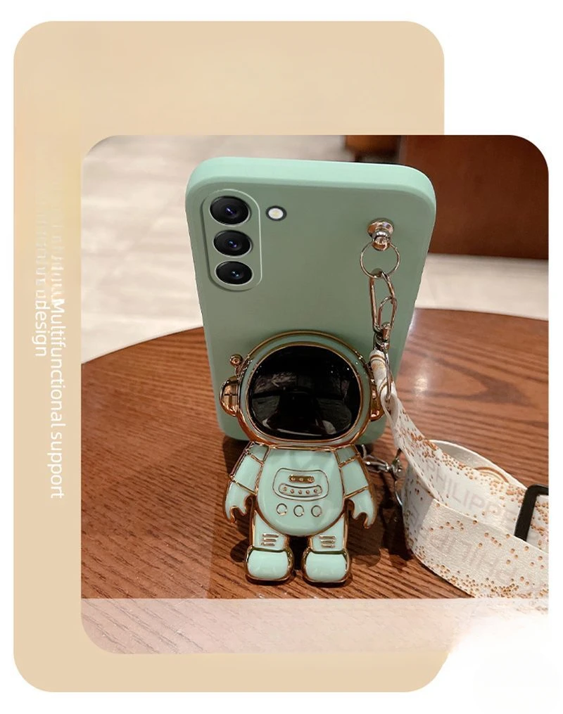 Crossbody Lanyard Astronaut Bracket Phone Holder Case For Samsung Galaxy A15 A25 A35 A55 A14 A24 A34 A54 A05 A05S A04 A04E A04S