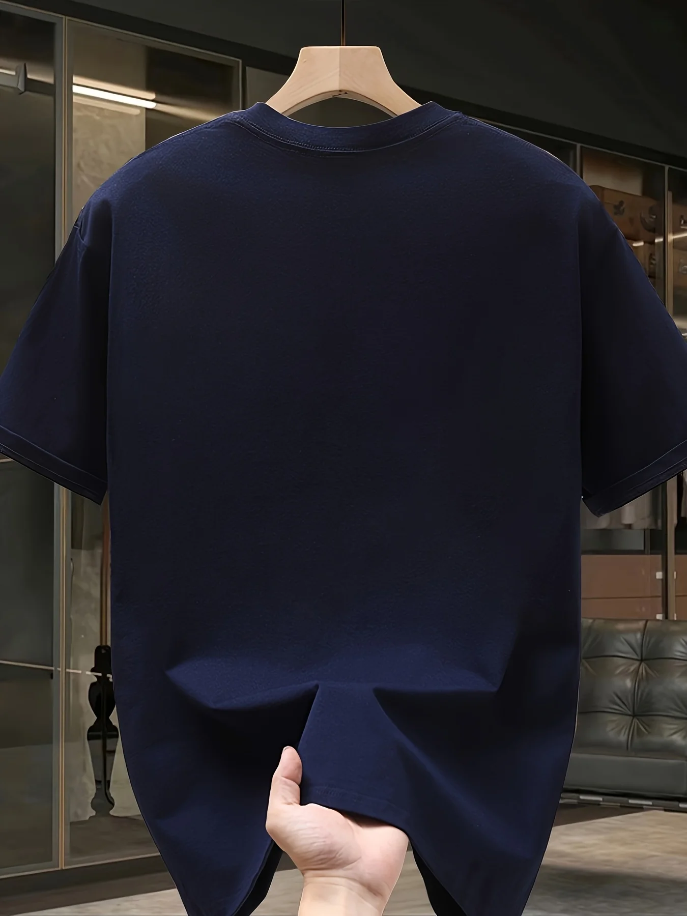 تي شيرت رجالي برسومات قطن 100% ثقيل الوزن، خفيف الوزن ومسامي، مريح، ملابس كاجوال، عصري، قابل للغسل في الغسالة