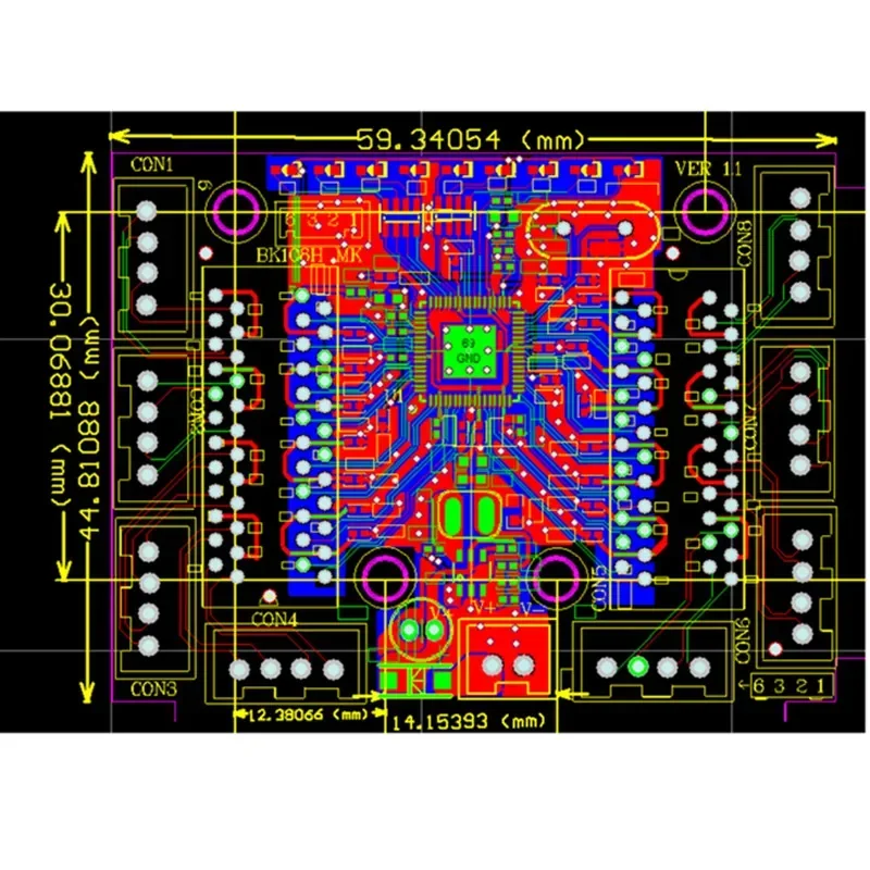 Carte de circuit imprimé de commutateur Ethernet, conception de mini module, carte PCBA 100 ports, carte mère OEM, 10 Mbps, 5/8 Mbps