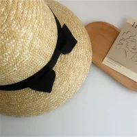 Handmade Women Cloche Hat Natural Wide Brim Summer Hats Ribbon Bow Ladies Fine Straw Fedoras Kentucky Derby UV Beach Hat Outdoor - Image 5