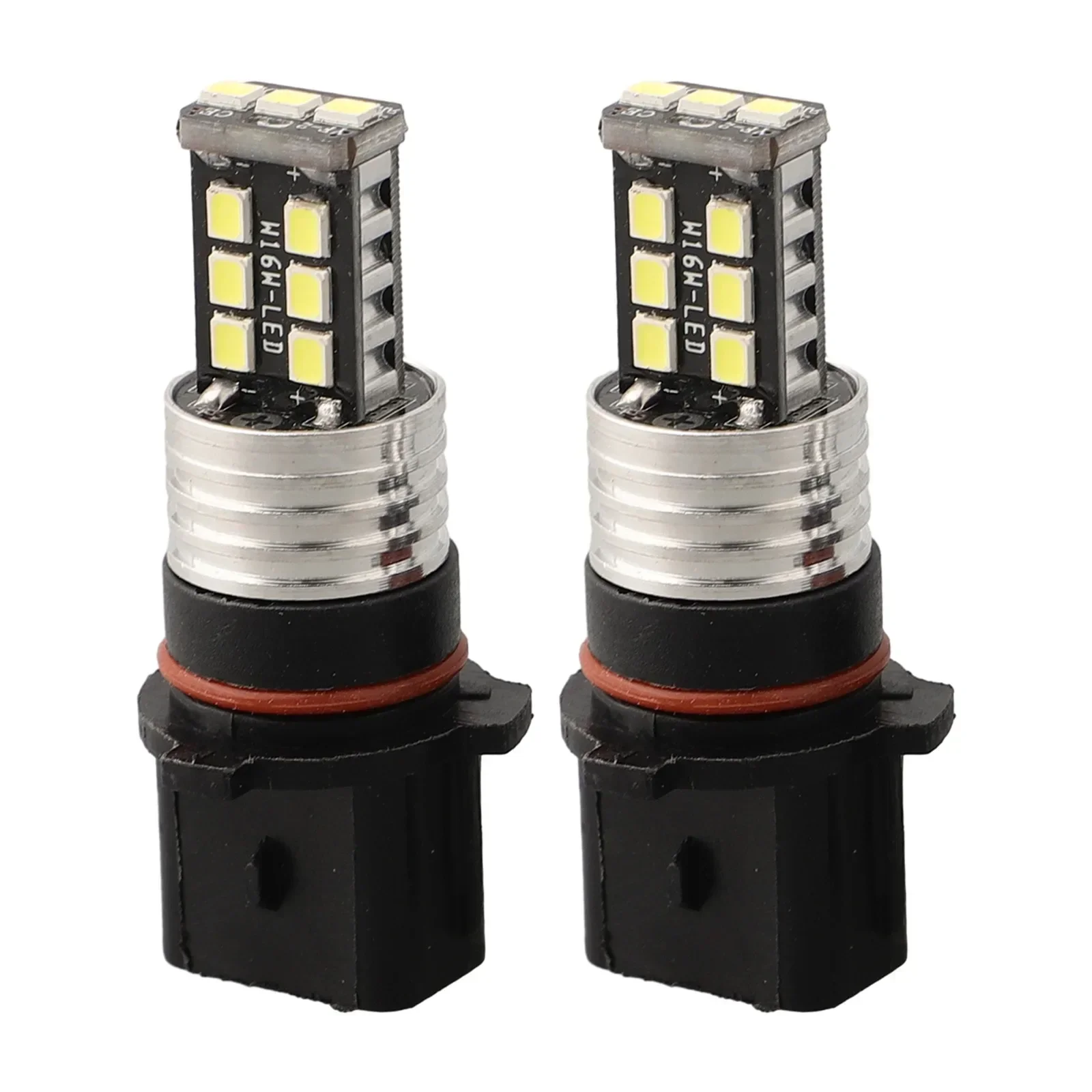 2pcs Canbus P13W LED Bulbs Daytime Running Lighting DRL Driving Fog Lamps DC12V 6000K White Signal Lamps Car Accessories