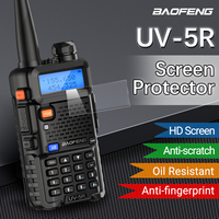 ABBREE Walkie Talkie Screen Protector Anti-scratch Anti-fingerprint Productive Film Compatible with Baofeng UV-5R M-5R
