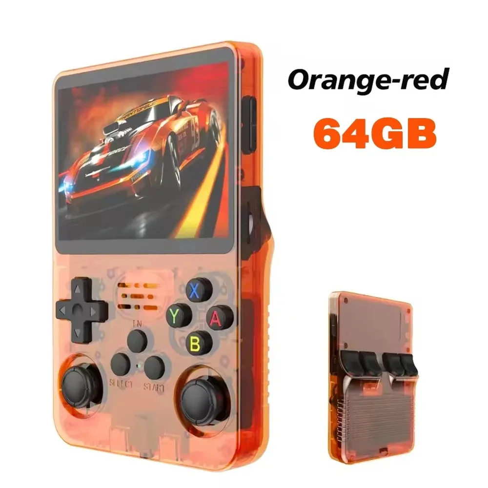 R36s Neue Handheld-Spielkonsole Open-Source-Linux 3,5-Zoll-IPS-Bildschirm Handheld 128GB Videoplayer Weihnachtsgeschenk
