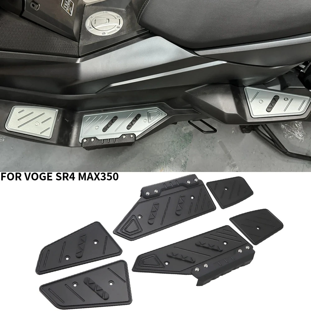 For VOGE SR4 MAX350 MAX 350 Front Rear Foot Rest Motorcycle Accessories Footrest Footboard Step Footpad Pedal Plate Foot Pegs