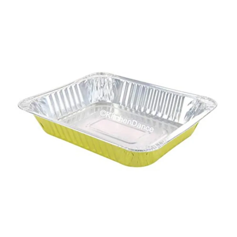 

Disposable Colored Aluminum Foil Half Size Steam Table Pans - Rectangular Baking Pan for Hotels and Restaurants Heavy Duty Pans