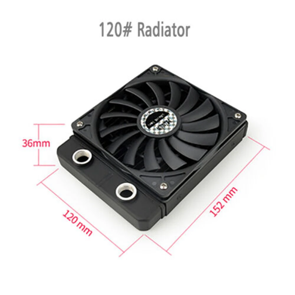 Quiet Radiator Kit Ultra Thin 12mm Thick Fan Water Cooling Computer System DIY