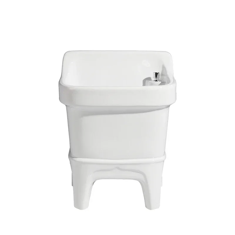 

Mop Pool Balcony Small Ceramic Wash Mop Pool Special Offer Mop Sink Automatic Drainer