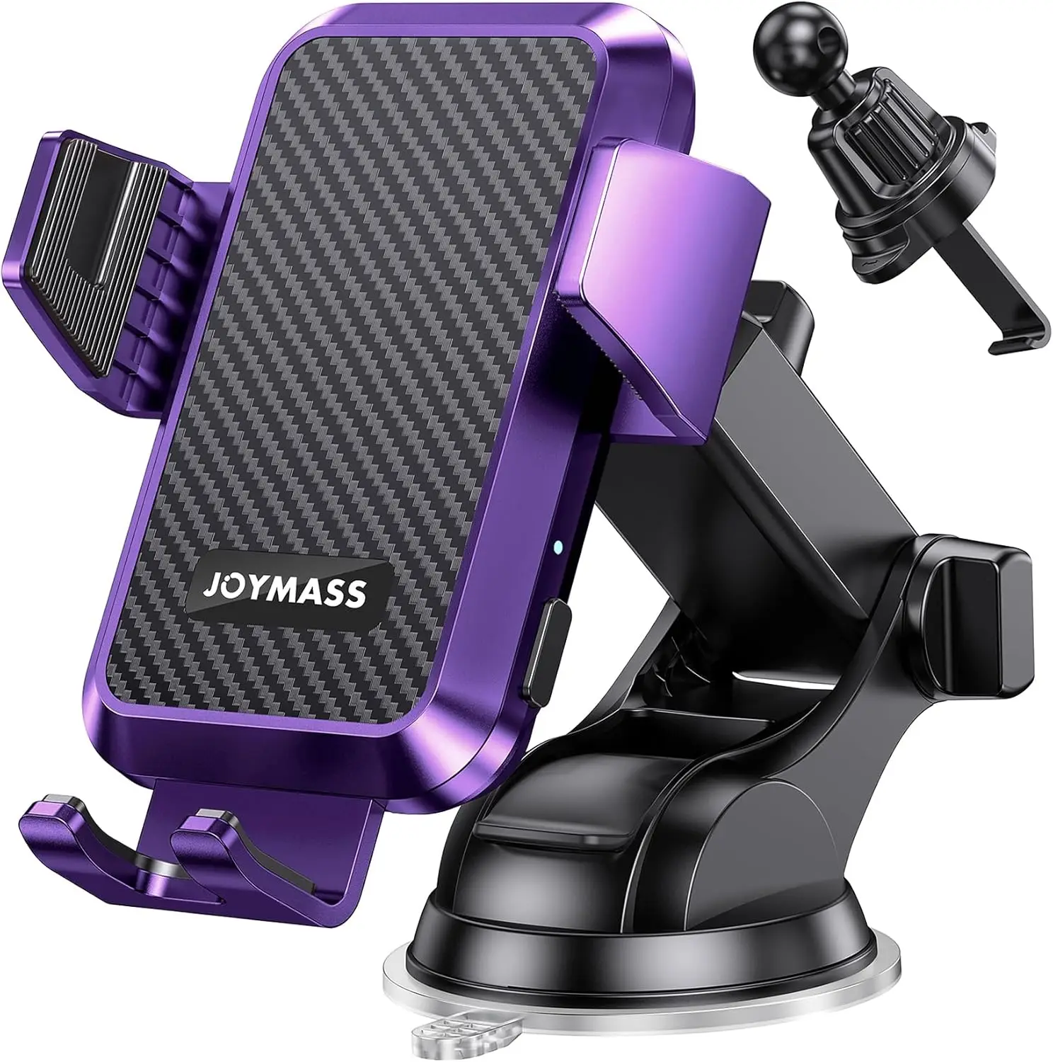 

Wireless Car Charger, Phone Holders for Your Car, 15W Auto Clamping Phone Mount Car Accessories for iPhone 16 -12, etc- Purple