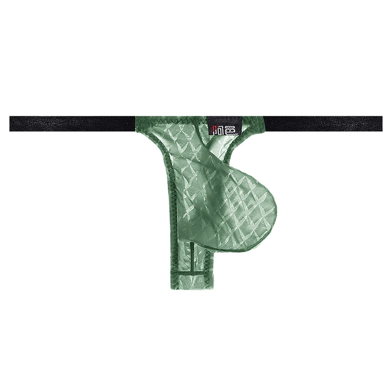 ملابس داخلية رجالية منخفضة الخصر من الحرير الجليدي رفيعة للغاية وشفافة على شكل حرف T من الخلف ملابس رياضية مثيرة للياقة البدنية ملابس شبابية سريعة الجفاف بدون خياطة #3