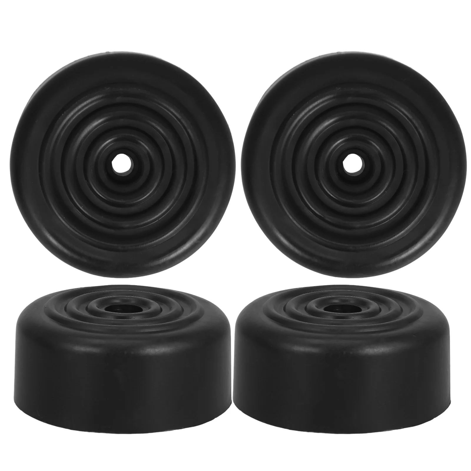 

6pcs Black Round Tapered Sofa Legs 5cm Furniture Feet for Replacement Couch Table Cabinet Sturdy NonSlip