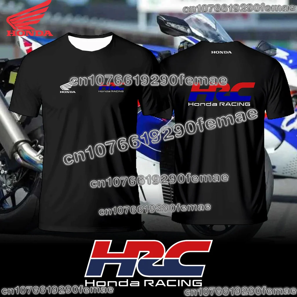 

Classic Honda HRC Racing Team Uniform T-shirt Daily Unisex Outdoor Motorcycle Riding Breathable Quick Dry Comfortable Tee