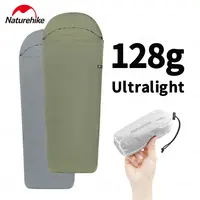 Naturehike-saco de dormir con forro para turismo al aire libre, saco de dormir de una sola sobre, 128g, ultraligero, accesorios para sacos de dormir para acampar