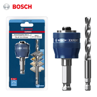 Bosch Expert Power Change Plus Hole Saw System Adapters with Drill HSS-G Drill for Pipes and Profiles Made of Metal Plastic