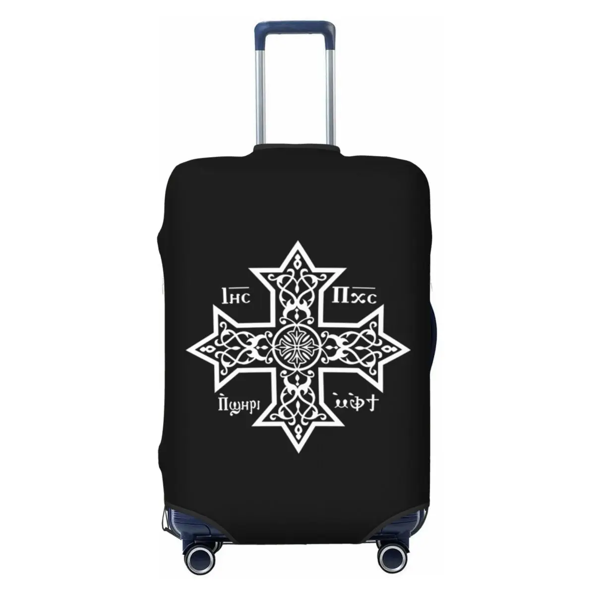 

Coptic Cross Suitcase Cover Elastic Travel Luggage Covers for 18-32 inch