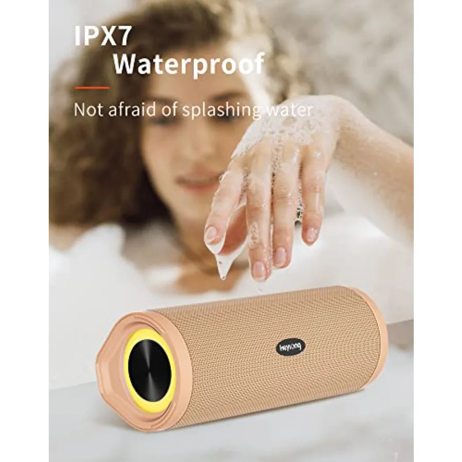 Portable tooth Speaker Waterproof Wireless Shower Outdoor Speakers IPX7 Floating 5000mAh TF Card Good Bass Loud Sound for Beach