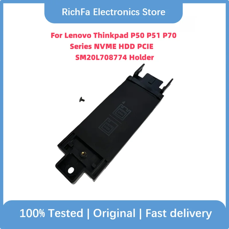 

PCIE NVMe M.2 2280 SSD Tray Bracket Holder Thermal Pad Original for Lenovo ThinkPad P50 P51 P70 SM20L708774