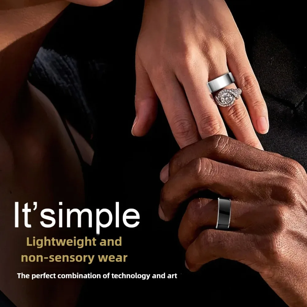 Precise Smart Ring Heart Rate Blood Oxygen Healthy Sleep Monitoring Exercise Step Counting Motion Tracking Waterproof Ring