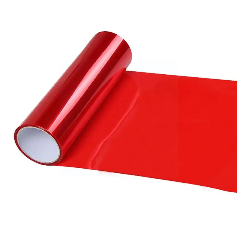 Red Car Light Headlight Taillight Tint Styling Waterproof 30x60/150cm Car Tintting Protective Sticker Vinyl Film Accessories