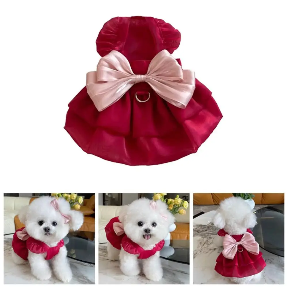 

Pretty Cat Princess Dresses Princess Style Soft Puppy Wedding Skirt Lightweight Adjustable Cute Puppy Clothes Pet Costumes