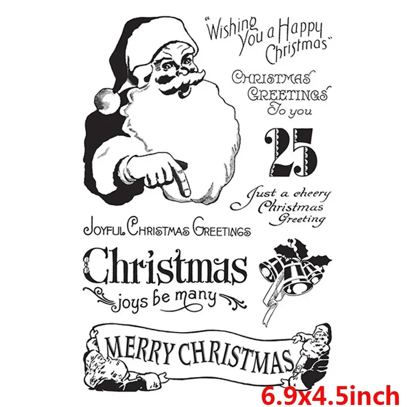 Vlinder Wolf Dieren Vrolijk Kerstfeest Duidelijke Stempel Auto Sentiment Woorden Stempel Voor DIY Scrapbooking Embossing Craft maken