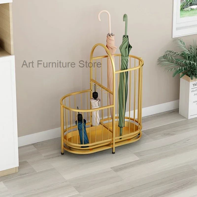 Minimalist Down Umbrella Stand Holder Entryway Hotel Vintage Umbrella Rack Luxury Metal Sombrinha De Chuva Home Furnishing