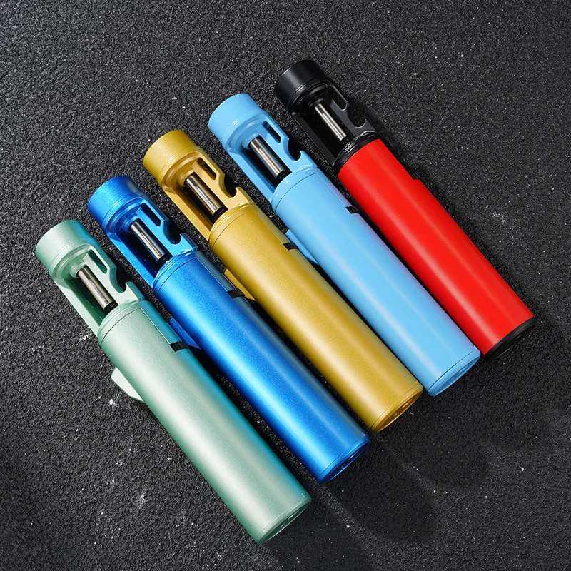 

Multi-color Large-fire Pen Welding Gun Igniter High-temperature Spray Gun Blue Flame Personalized Inflatable Windproof Lighter