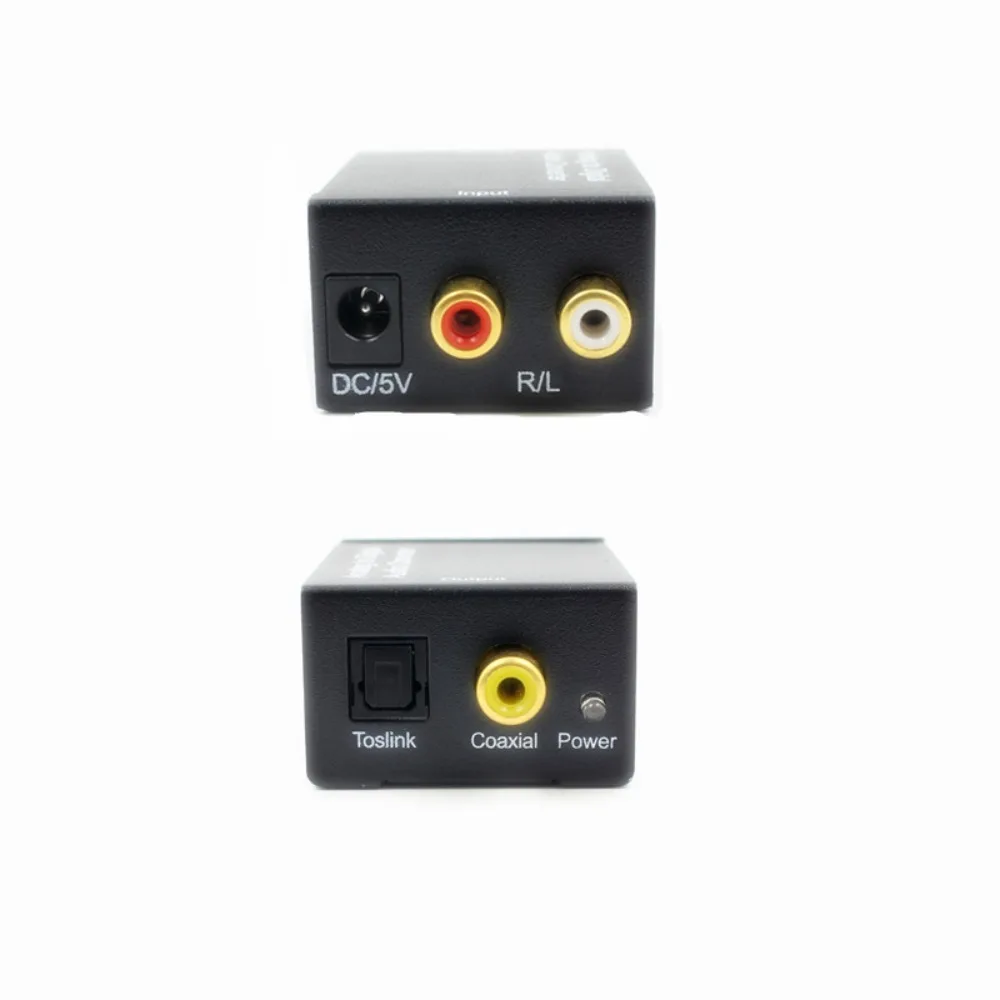 

Аудиоконвертер Toslink (аналог-цифра) с декодером цифрового звука SPDIF и кабелем питания